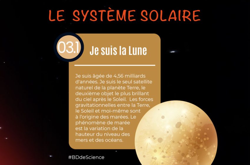 BD Le Système Solaire, je suis la Lune