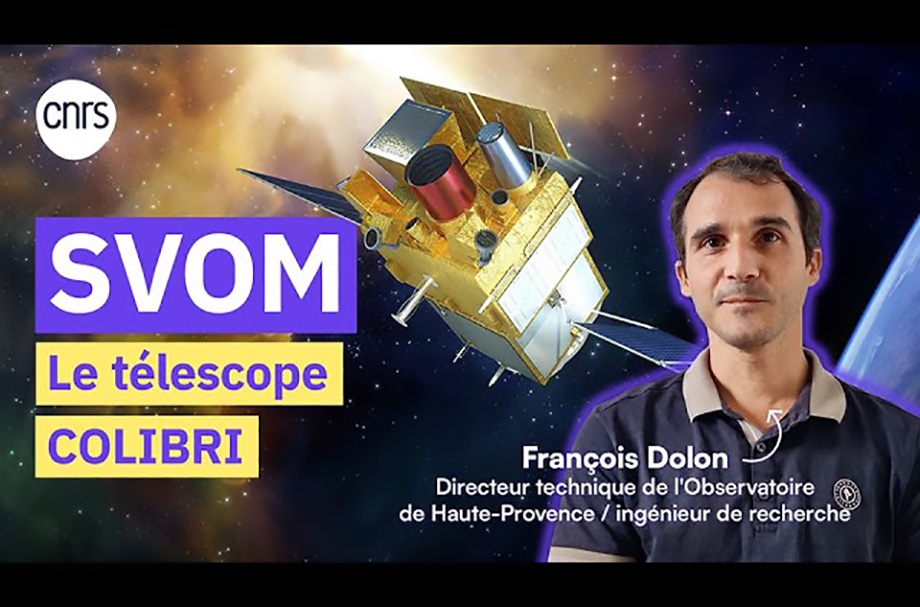 François Dolon "J'ai contribué au segment sol de la mission représenté par le télescope Colibri ". Crédit : OHP/CNRS