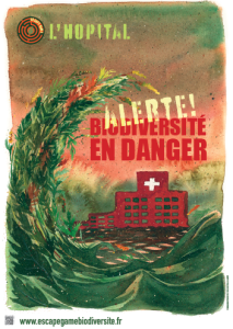 Affiche Hopital - Alerte ! Biodiversité en danger