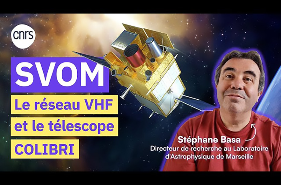 Stéphane BASA "J'ai développé le télescope Colibri, un télescope extrêmement rapide". Crédit : OHP/CNRS