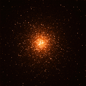 La toute première image acquise par COLIBRI, l’amas globulaire M13 situé dans la constellation d’Hercules. En seulement 30 secondes, il est facilement  possible de distinguer les dizaines de milliers d’étoiles que composent cet amas situé à environ 28 400 années-lumière.