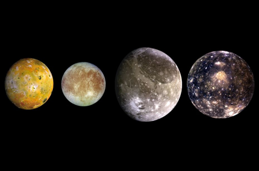 Les 4 lunes de jupiter