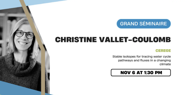 Grand séminaire CEREGE - Christine Vallet-Coulomb.