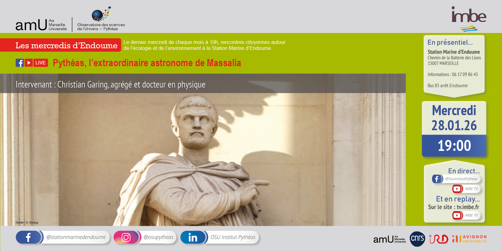 Les mercredi d'Endoume - Pythéas, l’extraordinaire astronome de Massalia