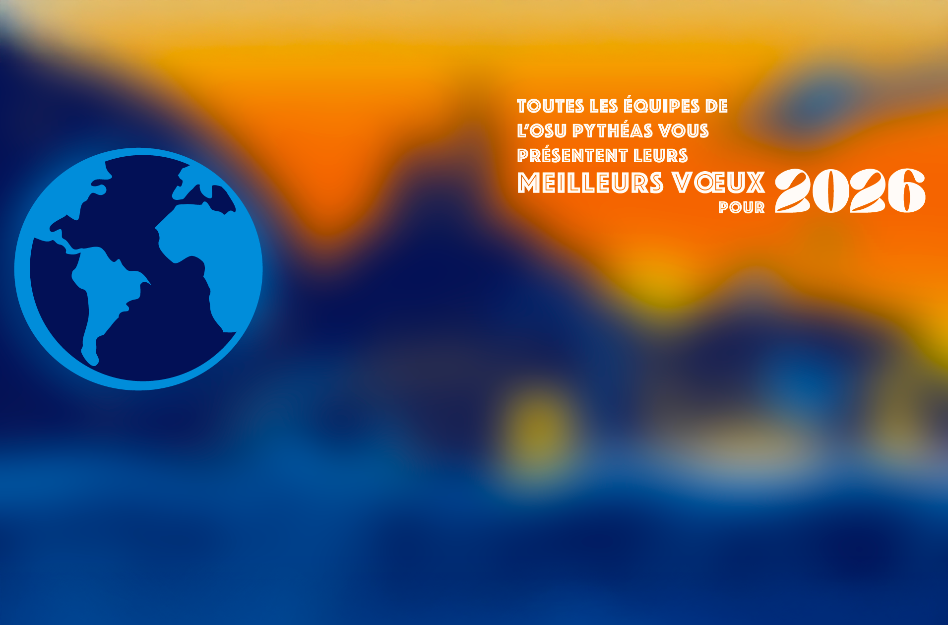 Carte de voeux 2026 de l'OSU Pythéas
